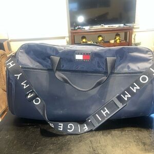 Tommy Hilfiger Navy Duffel with Branded Strap